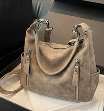 Handbag Multi-pocket Large Capacity Adjustable Detachable Strap Zipper Closure