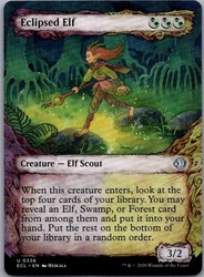 Eclipsed Elf (Showcase) - Lorwyn Eclipsed #336 Uncommon