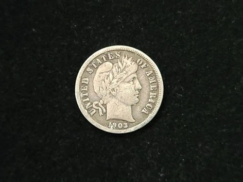 1903 Barber Silver Dime Very Fine 11224