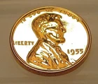1955 Choice Proof  Lincoln Wheat Cent EYE CANDY Blazing Red Beauty #208 ~ 8