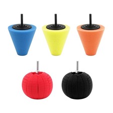 5x Polishing Buffing Head Pads Ball Mop Wheel Buffer Sets For Car Polisher Drill