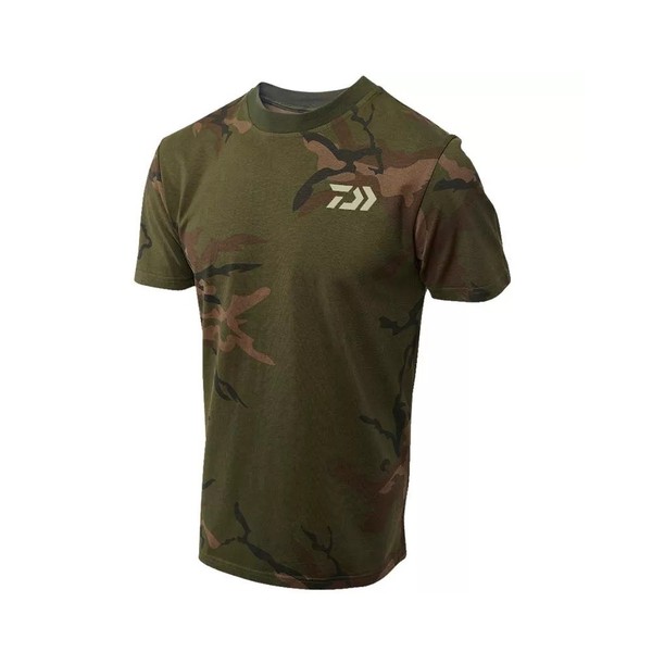 Daiwa Carp Camo T-Shirt Gr. L Angelshirt Anglershirt T-Shirt FüR Angler-image