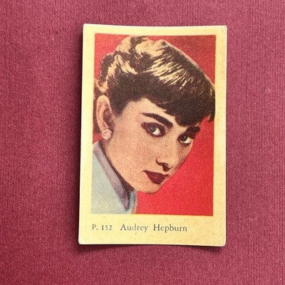 Audrey Hepburn 1958 Dutch Gum P Set #152 Trading Card