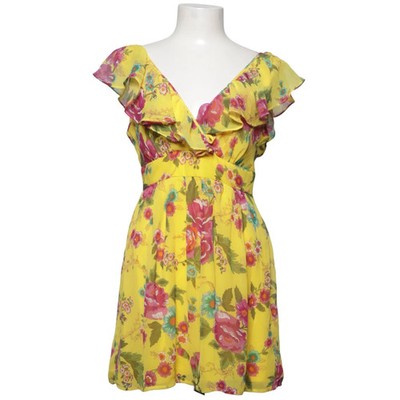 Twenty One, Kleid, Größe: M, Gelb/Mehrfarbig, Polyester, Blumen, Damen #q0a