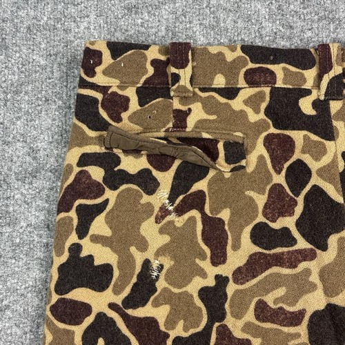 Vintage Woolrich Tarnhose Herren 40 braun Duck Camouflage Schurwolle Jagd - Bild 11 von 23