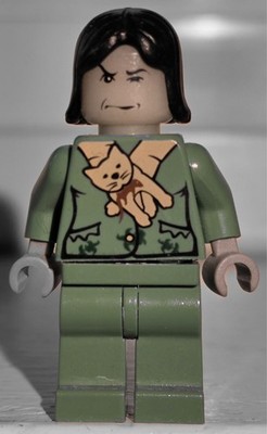 LEGO Minifigure- Severus Snape Boggart (Sand Green) (hp044) Prisoner of Azkaban