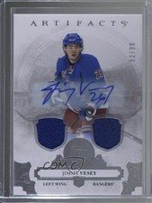 2017-18 Upper Deck Artifacts Silver Materials 82/99 Jimmy Vesey #77 Auto 7b5