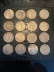 Lot Of 16 Morgan silver dollars circulated mixed years & mint marks