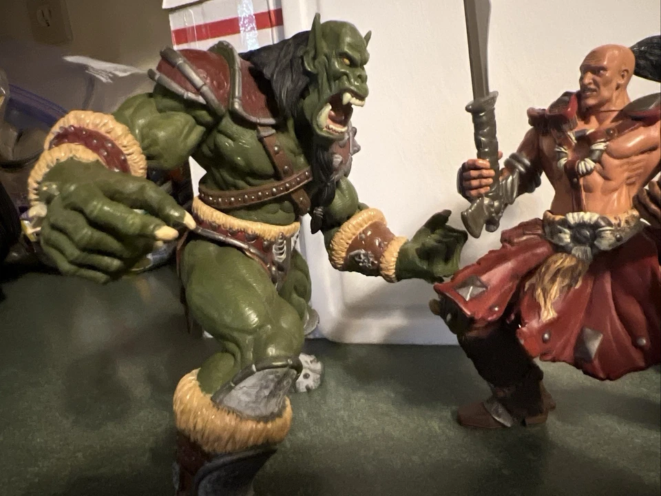 Lote 3 Figuras World of Warcraft-1998 y 2000, Orc Grunt, Soldado Humano y... Foto 2 de 4