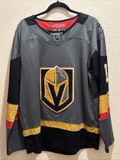 Vegas Strong Golden Knights #17 Hockey NHL Gray Jersey Uniform Size 46 Adidas 🎆
