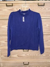 NWT J. Crew Roll Neck Sweater Purple Blue Size Small New