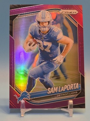 SAM LAPORTA 2025 Panini Prizm Football #122 Lions PURPLE PRIZM /125