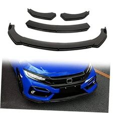  Black Universal Chin Spoiler Splitter Diffuser Protector Front Bumper Lip 