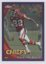 2010 Topps Chrome Retail Purple Refractor 528/555 Dwayne Bowe #C177 0o9