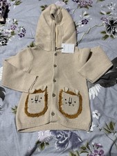Brand New TU Boys Hooded Lion Cardigan - 18-24 Months