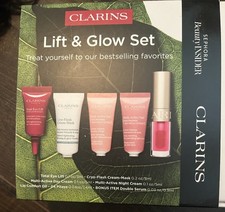 Clarins Multi-Active Mini Skin Care Set Day/Night Eye Serum Lip Oil SPF 15