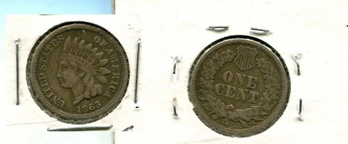 1862 INDIAN HEAD PENNY TYPE COIN FINE 5959T