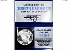 1923 PEACE DOLLAR $ COA SUPERB GEMBU $ SHOW STOPPER $ GEMBU COLLECTION $ RARE $