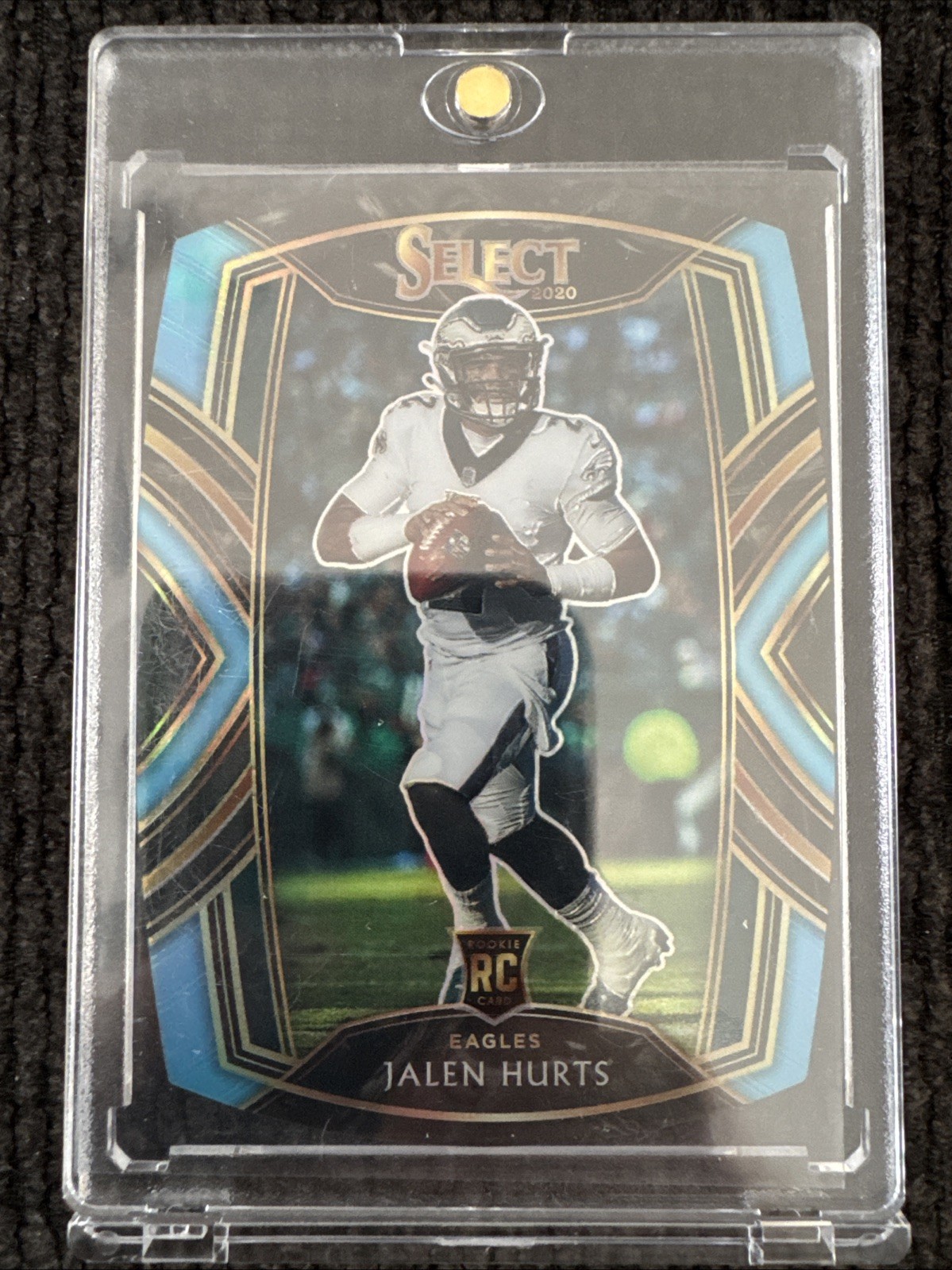 2020 Panini Select - Club Level Jalen Hurts #250 Light Blue Prizm Die-Cut (RC)