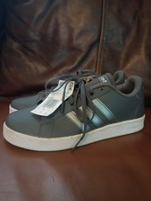Adidas Grand Court K Tennis Shoes Women's Size 5 Or Boys NWT Grey
