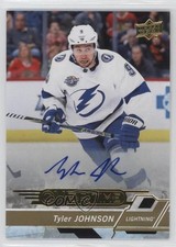 2018-19 Upper Deck Overtime Gold Foil Auto Tyler Johnson #25 Auto 2a8