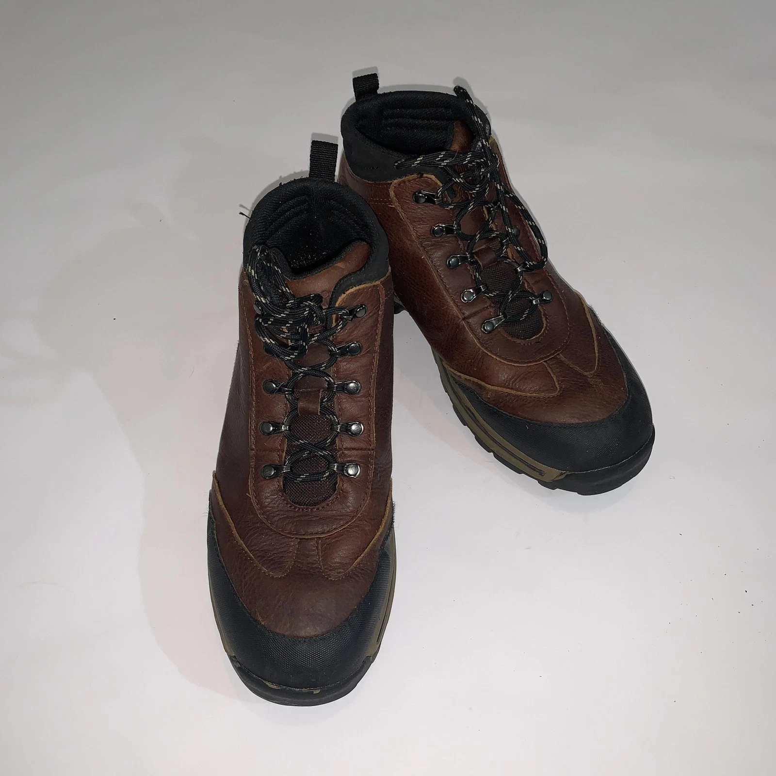 Timberland Boots Mens Size 8.5 Brown Leather Hiking Ankle Trail Outdoor Lace Up