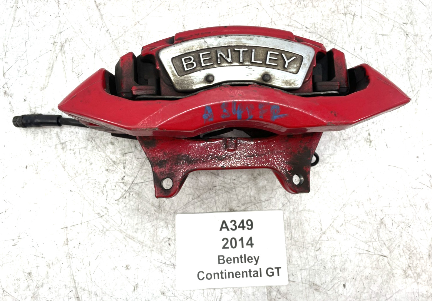 ✅ 12-18 OEM Bentley Continental GT Front Right Passenger Side Brake Caliper Red