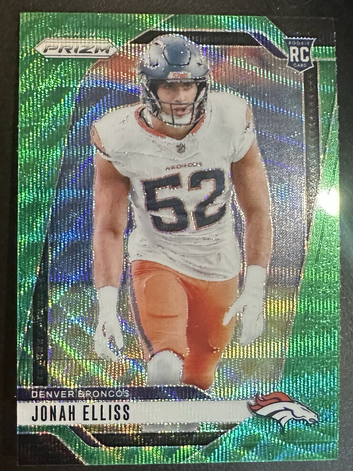 2024 Panini Prizm - Rookies Green Wave Prizm #356 Jonah Elliss (RC)