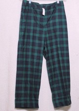 NWTs  TALBOTS Petite  WOOL Blend GREEN PLAID PANTS  Size 10 P