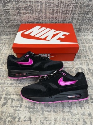 Größe 10 - Nike Air Max 1 PRM Black Playful Pink Valentines HV2302-001