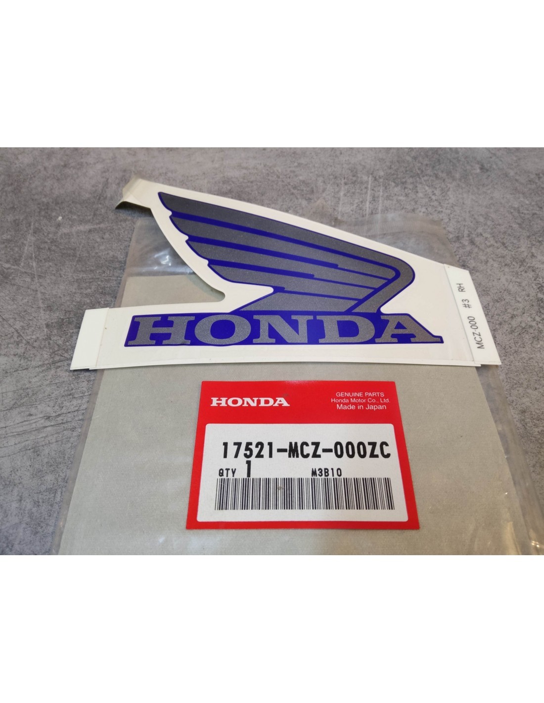 Sticker de Réservoir d'Origine Honda CB 900 F Hornet Flanc Droit Type 3 Vinyle Premium
