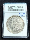 1883 S MORGAN DOLLAR ANACS EF 40 DETAILS CLEANED