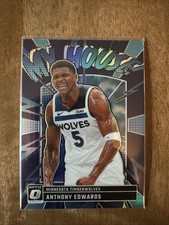 2024-25 Panini Donruss Optic - My House Anthony Edwards #2 Blue Hyper Prizm /175