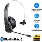 Trucker Headset Wireless Bluetooth 6.0 AI Noise Cancelling Mic For Phones PC USA