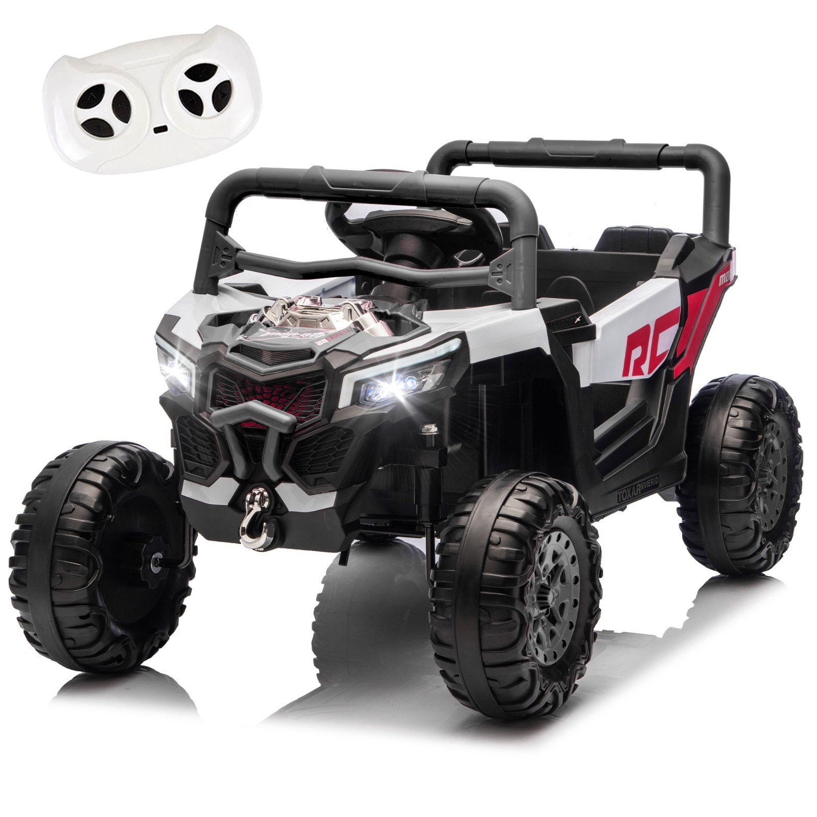 Toy Off-road Car W/ Remote Led, Black