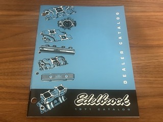 1971 Hi Performance Dealer Parts Edelbrock Manifolds