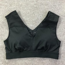 Tommie Copper Sports Bra Womens Large Black Shoulder Support Activewear Gym Top