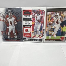 Panini Deshaun Watson Cleveland Browns NFL Football Card Lot 2023 - 3 Cards