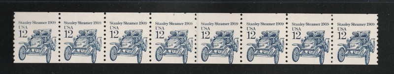 SCOTT#2132, 12c PNC8, PLT#2, MISCUT WITH 100% NUMBER ON TOP.
