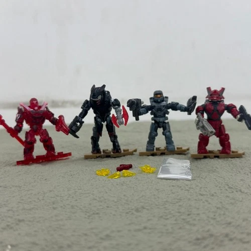 Pack 4pcs Halo Mega Bloks Infinite Spartan Esharum Inslan Gadget Griffin Figures - Bild 3 von 6