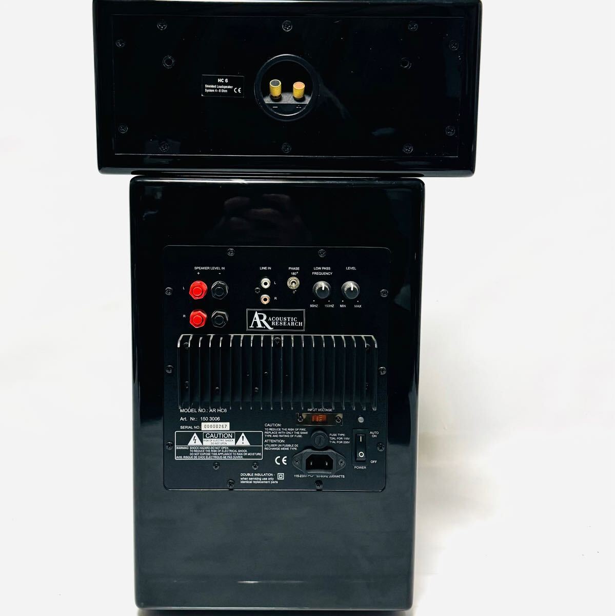Super rare ACOUSTIC RESEARCH AR HC6 home theater speaker