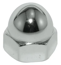 Zoro Select Low Crown Cap Nut, #8-32, St