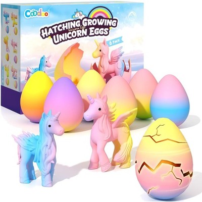 Einhorn Regenbogeneier Set Kinder Geschenk 6 Stück Spielzeug ab 3 Jahren