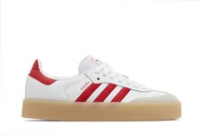 adidas Sambae White Scarlet Gum ID0438 Men Size
