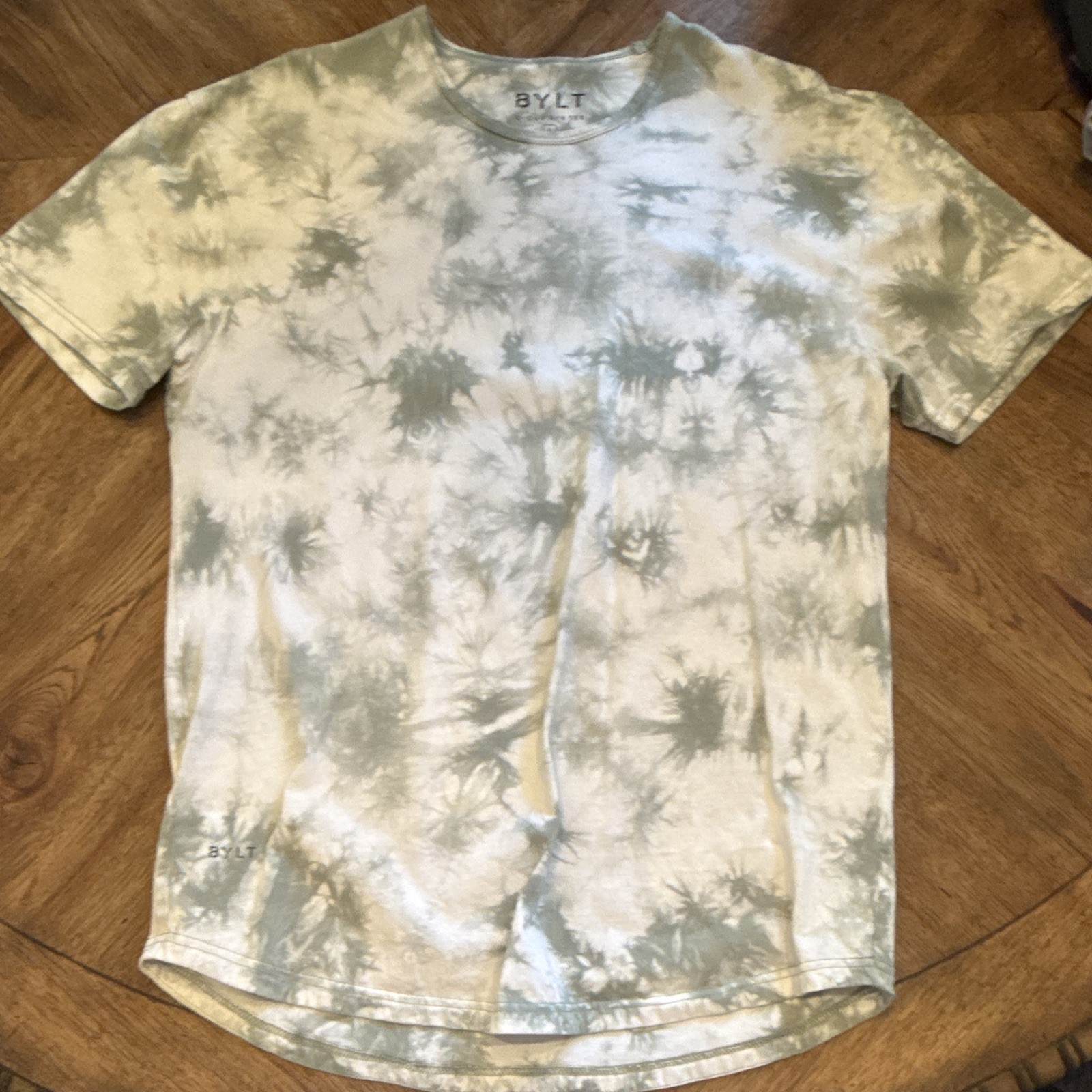 BYLT Men's Cloud Dye Tee Tie-Dye Crew Neck Short Sleeve T-Shirt Regular L