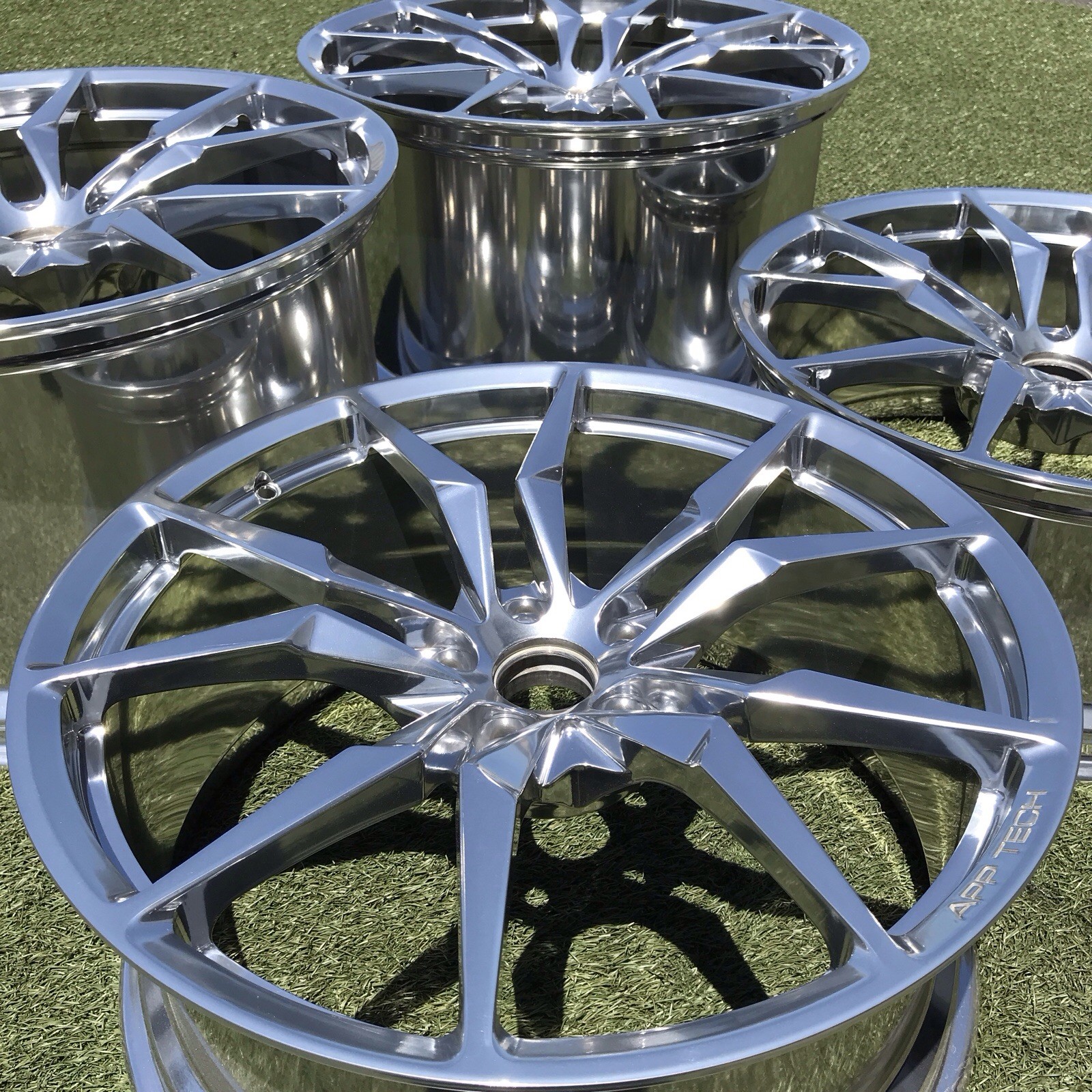 20 21 LAMBORGHINI AVENTADOR RIMS OEM FACTORY SET DIONE LP720 470601017T POLISHED