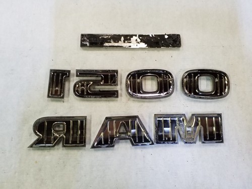 Chrome RAM 1500 Classic Door Emblem Letters | 2009-2022 Dodge RAM 1500 - Picture 2 of 12