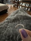 Sterling Pink Cz Anniversary Ring 7.5 — photo 2