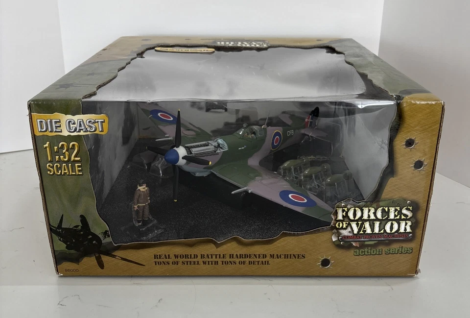 Forces of Valor 1:32 diecast airplane military plane U.K. Spitfire MK IX No. 241 - Image 2 of 4