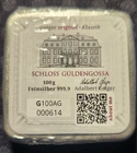 Geiger Edelmetalle 100g Silver Bar 999.9 Fine Bullion RARE CAST BAR in plastic